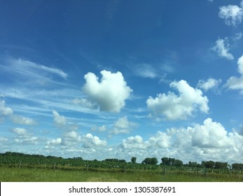 Blue sky clouds 