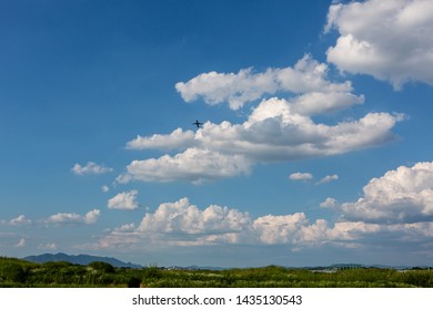 Blue sky with clouds  