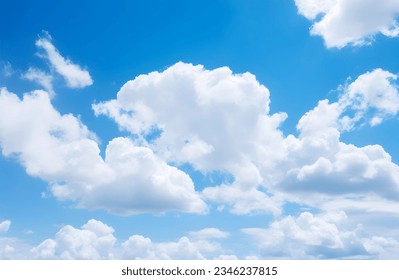 Blue sky with clouds in the sky