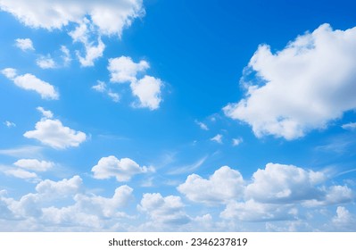 Blue sky with clouds in the sky