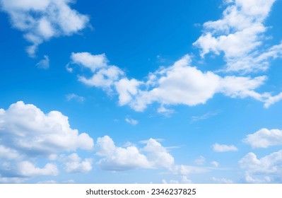 Blue sky with clouds in the sky