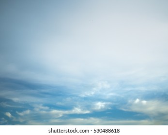 Blue sky with clouds.