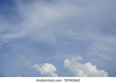 blue sky with clouds