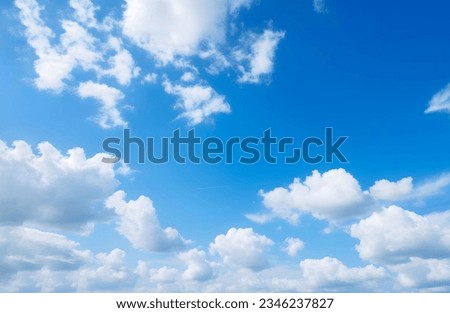 Blue sky with clouds in the sky