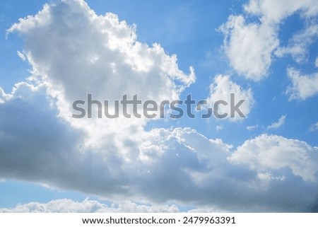 blue sky with clouds background