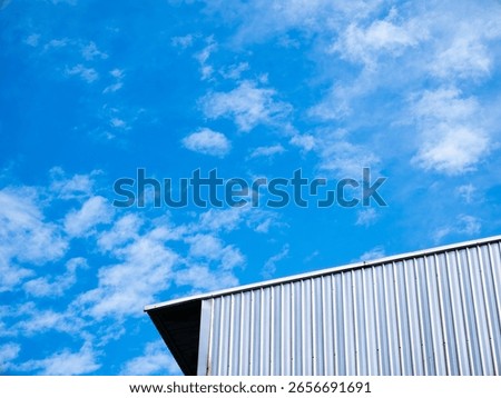Blue sky with clouds background texture. Sky scape.