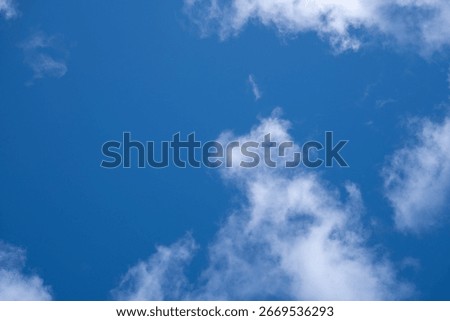Blue sky with clouds. Global warming concept. Natural disasters and cataclysms