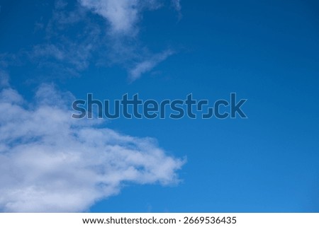 Blue sky with clouds. Global warming concept. Natural disasters and cataclysms