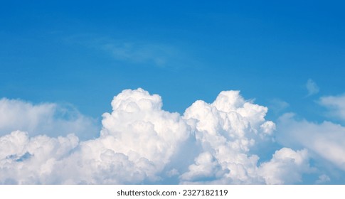 Blue sky clouds nature abstract background.