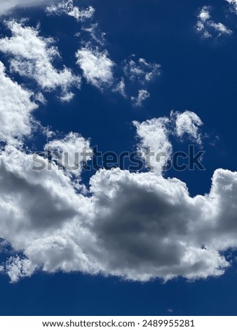 Blue sky clouds in summer
