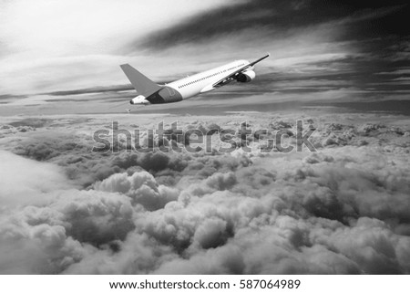 Similar – Foto Bild Wolkenspiel Flugzeug