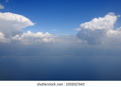blue sky and cloudy