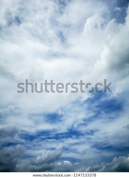 Blue Sky Cloudy Day Background Stock Photo Edit Now