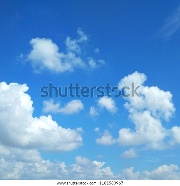 Blue Sky Cloudy Day Background Texture Stock Photo Edit Now