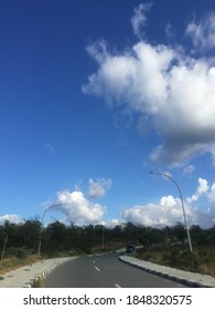 Blue sky, cloudy and tree