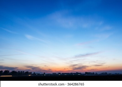 The blue sky in the evening - Shutterstock ID 364286765