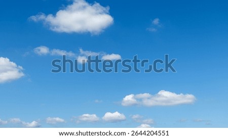 Blue sky with few clouds