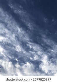 Blue Sky and Fluffy Clouds