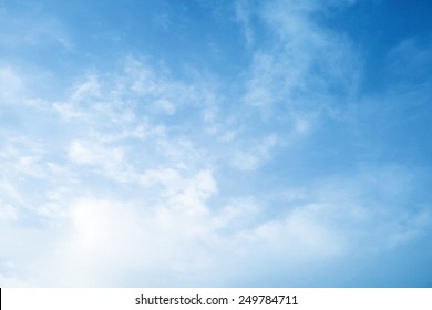 Blue Sky With Light Clouds