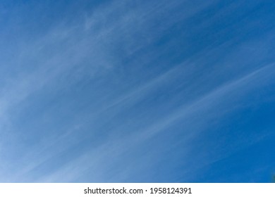 Blue Sky With Seemless Cloud On A Bright Sunny Day