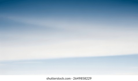 Blue sky with smooth cloud gradient, no distinct objects or edges, calm minimal look