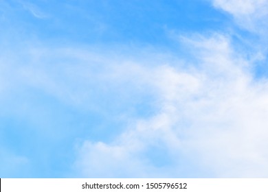 The blue sky and a soft cloud