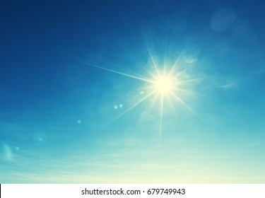 blue sky and sun - Shutterstock ID 679749943