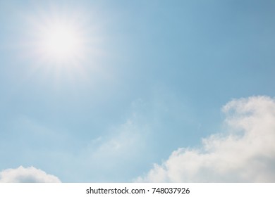 Blue Sky Sun Background Stock Photo 748037926 | Shutterstock