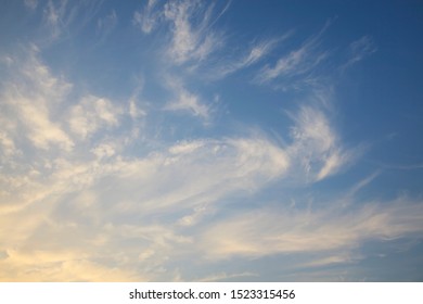 Blue Sky Sunset Cloud Background Stock Photo 1523315456 | Shutterstock