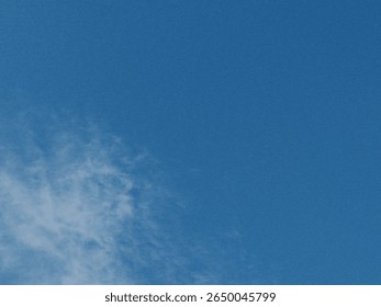 Blue sky with thin clouds