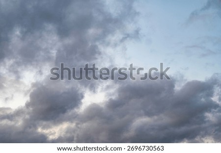 Blue sky with threatening clouds