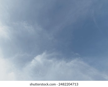 Blue sky and white cloud