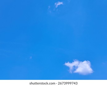 Blue Sky with White Cloud