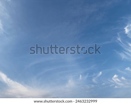 Blue sky and white cloud