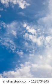 Blue sky and white cloud background - Shutterstock ID 1123734245