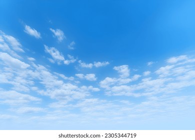 blue sky and white cloud background with sun shine
