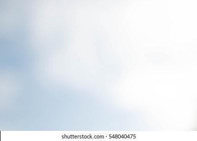 Blue Sky White Cloud Background Blur