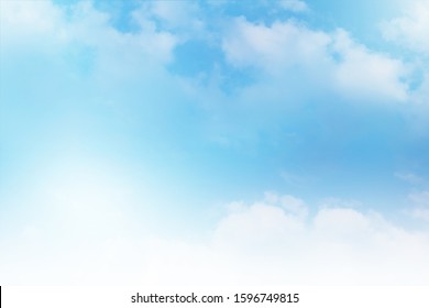 Blue Sky White Cloud Blue Background Stock Photo (Edit Now) 1415181848