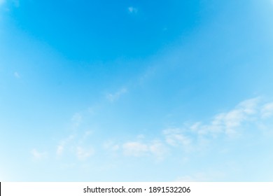 Blue sky with white cloud. Beautiful sky background and wallpaper. Clear day and good weather in the evening. bright,Thailand-Malaysia border.