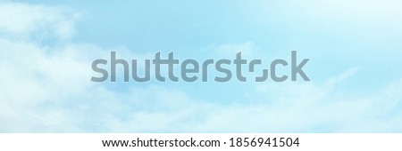 Blue Sky with white cloud and clear abstract. Beautiful air sunlight with clound scape colorful. Blackdrop for wallpaper backdrop background.
