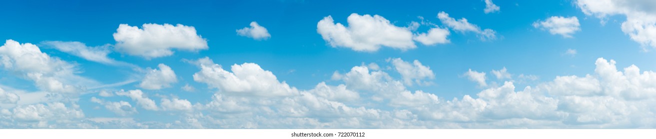 blue sky and White cloud nature panorama