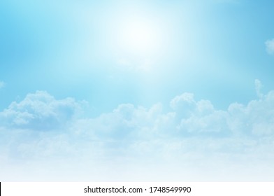 Blue Sky White Cloud Blue Background Stock Photo (Edit Now) 1934800265