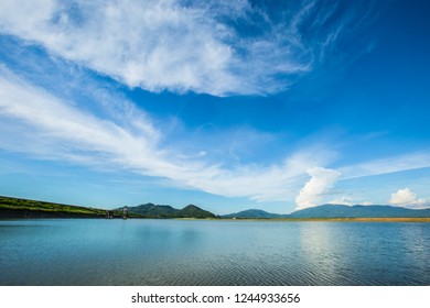 Blue sky with white clouds