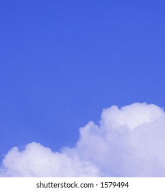 Blue sky with white clouds