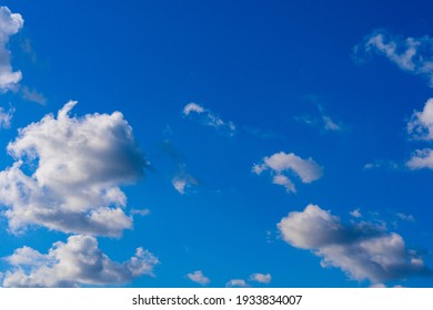
Blue sky with white clouds. 