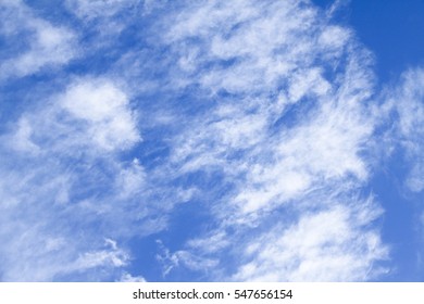 Blue Sky with White Clouds