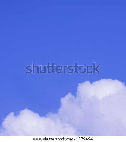Blue sky with white clouds