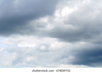 Blue Sky With White Clouds Background