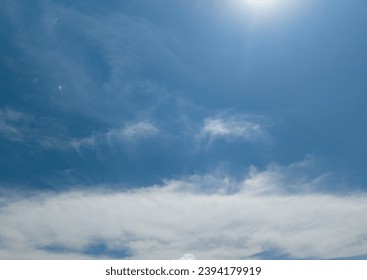 Blue sky White clouds clear sky nature background - Shutterstock ID 2394179919