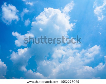 Blue sky winter for background.